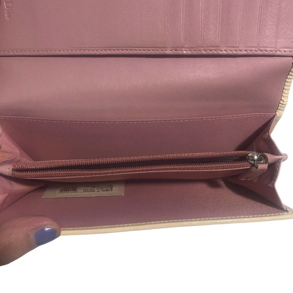 DIOR Vintage Pink Trotter Logo Girly #1 Long Wallet - Picture 5 of 9